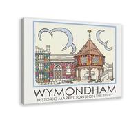 BQUWR Wymondham Market Cross Travel retro tela poster decorazione camera da letto paesaggio decorazione regalo 20 x 30 cm