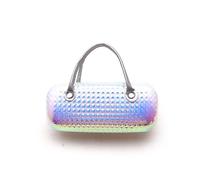 BQWanFA Graziosa custodia per occhiali da sole e bambini, impermeabile, con manico, design a rombi fantasia, per occhiali da sole e occhiali, trucco e materiale scolastico