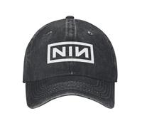 BQWRUUYM Nove Pollici Naills NIN Cappellini da Baseball Unisex Distressed Cotone Snapback cap Musica Corsa All'aperto Golf Cappello Morbido Destrutturato