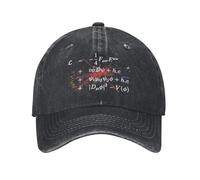 BQWRUUYM retrò Fisica Teorica Equazioni Cappelli da Baseball Stile Unisex Distressed Lavato Copricapo Hip Hop Outdoor Cappelli cap