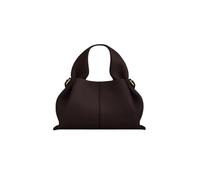 BQWXIEC Borsa a mano in pelle con silhouette di nuvola, pochette in pelle, borsa a tracolla retrò, borsa hobo casual per ravioli, Ebano, 10.24x10.63x3.94inch