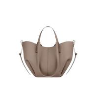 BQWXIEC Borsa a tracolla di grande capacità per le donne in vera pelle vintage borsa a tracolla alla moda con frizione abbinata, Grigio Piccolo, 20.87X4.13X12.6in