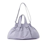 BQWXIEC Borsa a tracolla leggera in nylon da donna, borsa a tracolla morbida con arricciatura, borsa a tracolla impermeabile da viaggio casual (A-Purple,Medium)
