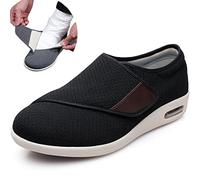 BQXY Sneaker Diabetici Donna Uomo,Scarpe da Ginnastica Passeggio Cuscino d'Aria in Rete Traspirante Uomini Anziani Scarpe Tempo Libero con Edema Piedi Gonfi,EU 43.5