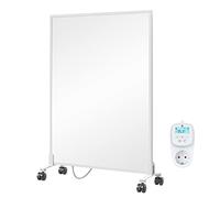 BR Bringer Dispositivo di riscaldamento a infrarossi - 450 Watt - Risparmio energetico - Riscaldamento elettrico mobile con piedini su ruote, termostato intelligente, WiFi e app - 5 anni di garanzia,