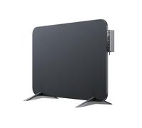 BR Bringer radiatore elettrico a infrarossi 450 watt con termostato intelligente e telecomando, WIFI e app - per montaggio a parete o utilizzo mobile, risparmio energetico (nero)