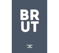 BR-UT | Carnet de notes “Mots Coupés” | 172 pages | Format 6x9" : Carnet ligné pour écrire sans filtre, poser les faits et dire les choses comme elles ... Livre-Objet | Livre décoratif | Livre Design