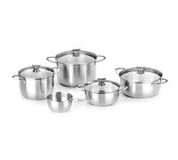 BRA Ancora | Batteria da cucina 5 pezzi, acciaio inox 18/10