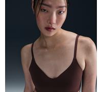 Bra convertibile con imbottitura a sostegno leggero Nike Alate Minimalist - Donna - Marrone 2X (C-E)