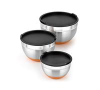 BRA Efficient A273010 - Set di 3 ciotole in acciaio inox, 12-16-20 cm