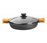 Casseruola bassa efficiente BRA con coperchio in alluminio pressofuso da 36 cm