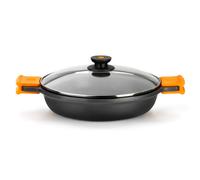 Casseruola bassa efficiente BRA con coperchio in alluminio pressofuso da 20 cm