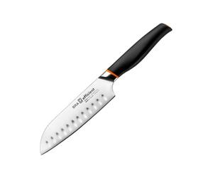 BRA Efficient | Coltello Santoku 3x4x30 cm, Acciaio Inox | Grigio