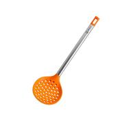 BRA Efficient | Schiumarola di Cucina 36,5 cm, Acciaio inox | Nylon e Silicone, Arancio, 36.5 cm