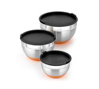 BRA A273011 Set di 4 ciotole in acciaio inox (12-16-20-24 cm), 0,4 litri, 18/10