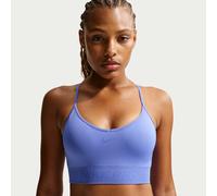 Bra imbottito a sostegno leggero Nike Pro Seamless - Donna - Blu XXS