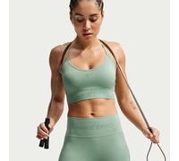 Bra imbottito a sostegno leggero Nike Pro Seamless - Donna - Verde S
