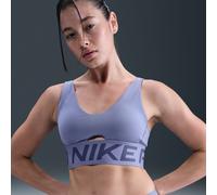 Bra imbottito a sostegno medio Nike Pro Indy Plunge - Donna - Blu M