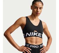 Bra imbottito a sostegno medio Nike Pro Indy Plunge - Donna - Nero