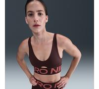 Bra imbottito a sostegno medio Nike Pro Indy Plunge - Donna - Rosso XL