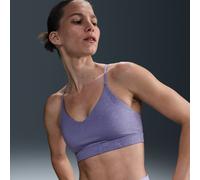 Bra imbottito con stampa floreale Nike Indy Light Support - Donna - Viola XL