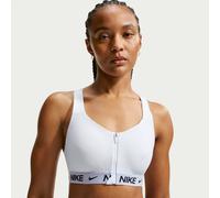 Bra imbottito con zip anteriore Nike Indy High Support - Donna - Bianco XS