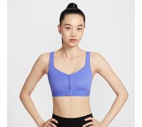 Bra imbottito con zip anteriore Nike Indy High Support - Donna - Blu M