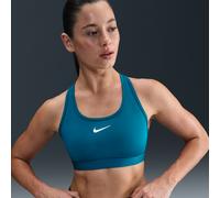 Bra imbottito Nike Swoosh a sostegno medio - Donna - Blu L