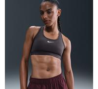 Bra imbottito Nike Swoosh a sostegno medio - Donna - Grigio L