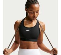 Bra imbottito Nike Swoosh a sostegno medio - Donna - Nero XXS