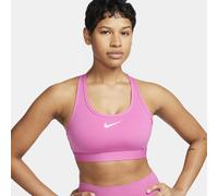 Bra imbottito Nike Swoosh a sostegno medio - Donna - Rosso L
