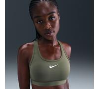 Bra imbottito Nike Swoosh a sostegno medio - Donna - Verde XS