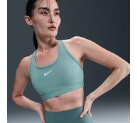 Bra imbottito Nike Swoosh a sostegno medio - Donna - Verde XS