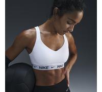 Reggiseno Nike Indy With Strong Support Padded Adjustable Sports - white/stone mauve/black - Bianco (XXS)