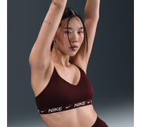 Reggiseno Nike Indy Light Support Padded Adjustable Sports - burgundy crush/white - Rosso (L)