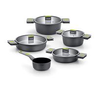 BRA Life | Batteria 9 pezzi, alluminio fuso, antiaderente