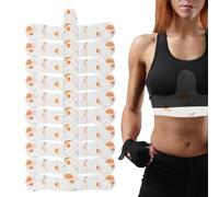 Bra Liners - 10 Pieces Moisture Absorber Inserts | Under Breast Sweat Pads | Breathable Fabric Material - For Workout Yoga Cycling Running Hiking Camping Travel Outdoor - Reusable Comfortable Underboo