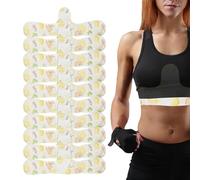 Bra Liners - 10 Pieces Moisture Absorber Inserts | Under Breast Sweat Pads | Breathable Fabric Material - For Workout Yoga Cycling Running Hiking Camping Travel Outdoor - Reusable Comfortable Underboo