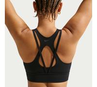 Bra Longline imbottito a sostegno leggero Nike Zenvy - Donna - Nero S