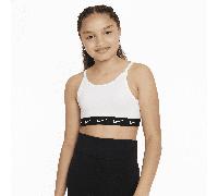 Reggiseno per ragazze Nike Dri-Fit One Sports Bra - white/black XL