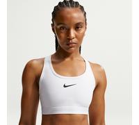 Bra non imbottito a sostegno medio Nike Swoosh - Donna - Bianco