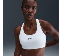 Bra non imbottito a sostegno medio Nike Swoosh - Donna - Bianco L
