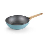 BRA Nordik | Wok 28 cm, alluminio forgiato con antiaderente, Adatto a tutti i tipi di piani cottura, induzione inclusa