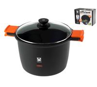 BRA padella 6,8 L Rotondo Nero, Arancione 24x30x18 cm