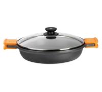 Bra Pentola a induzione in alluminio pressofuso efficiente, 20 cm, con coperchio