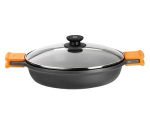 Bra Pentola a induzione in alluminio pressofuso efficiente, 20 cm, con coperchio