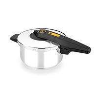 BRA - Pentola a Pressione Rapida 4 L, Apertura a Forbice, Acciaio Inox 18/10, Facile Da Usare E Sicura, Adatta a Tutti I Tipi Di Fornelli E All’Induzione