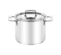 BRA Pentola con Coperchio in Vetro 2.5L Argento 22cm