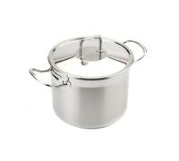 BRA, Pentola per zuppe professionale con coperchio, in acciaio Inox 18/10, 26 cm