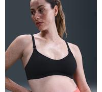 Bra per allattamento imbottito e a sostegno leggero Nike (M) Alate Minimalist - Donna (Maternità) - Nero 1X (A-B)